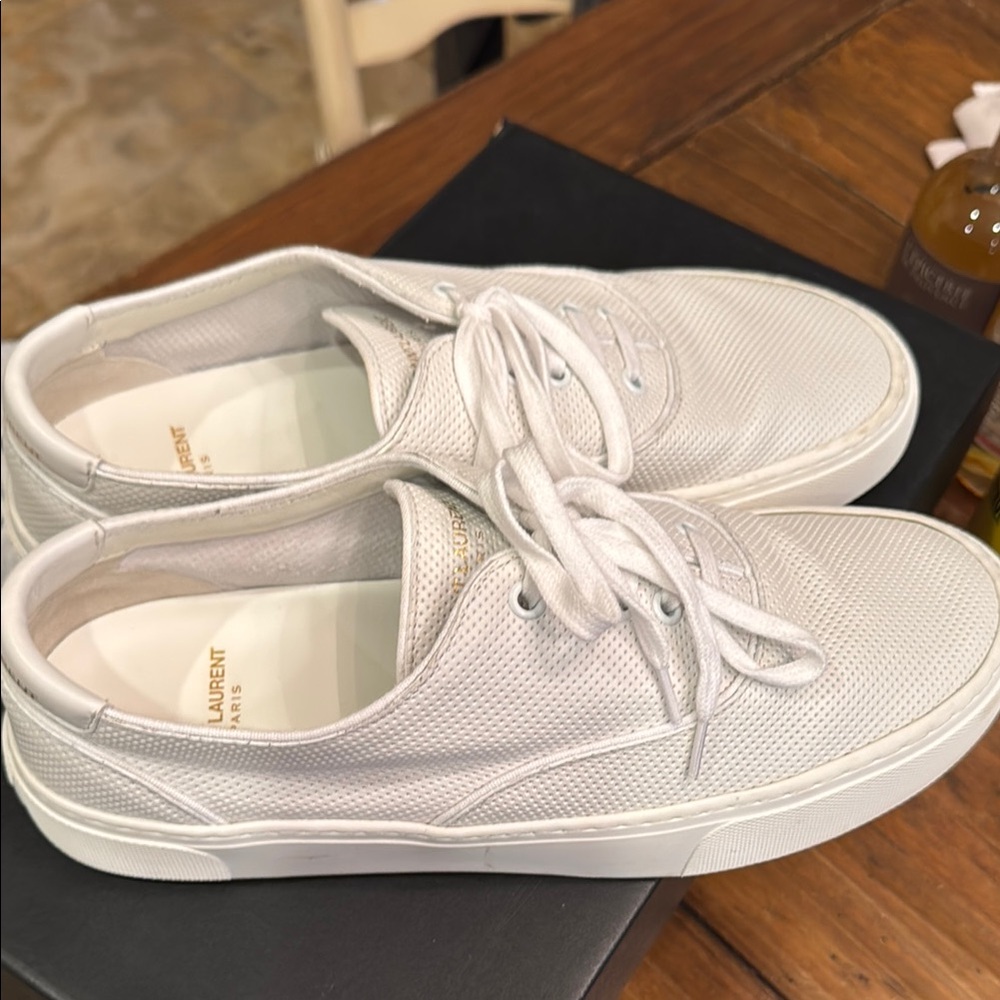 Saint Laurent White Men's Sneakers size 41- worn only once!